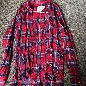 Dark Red Flannel